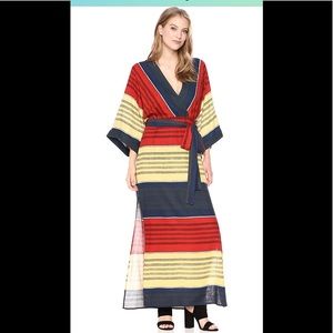 BCBG MaxAzria Faux Wrap Maxi Dress